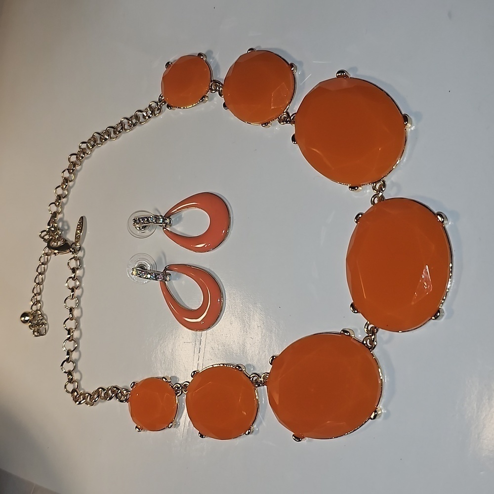 Tasha Necklace with Earrings Set with Rhinestones